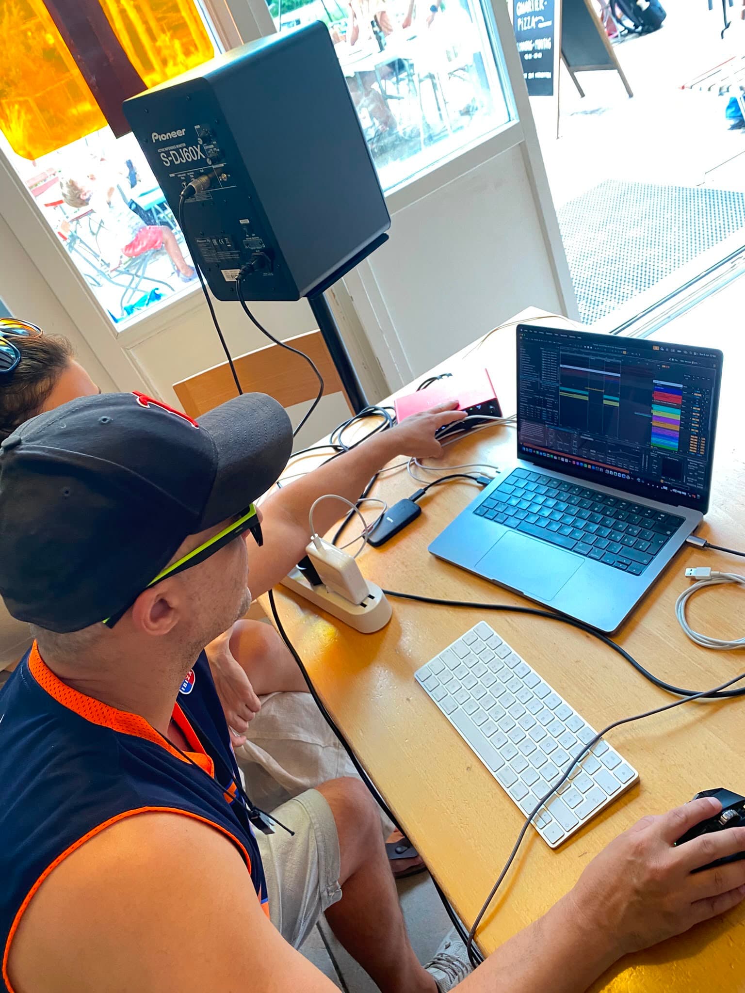 Jay V Flyy working in Ableton Live during a lesson
